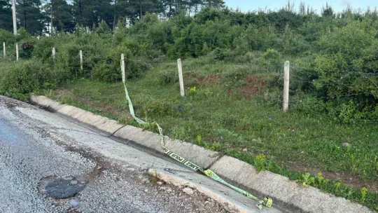 Jandarma aracına çarpan motosikletli öldü