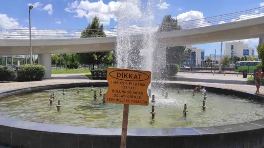 Süs havuzunda tehlikeli oyun!