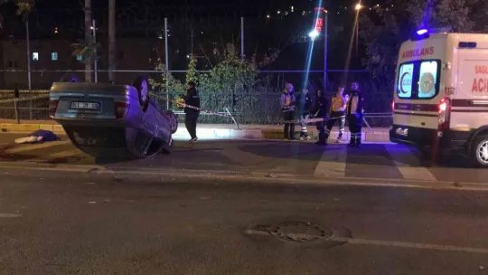 Takla atan otomobildeki 16 yaşındaki genç hayatını kaybetti
