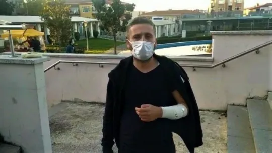 Tartıştığı halk otobüsü sürücüsüne copla saldırdı