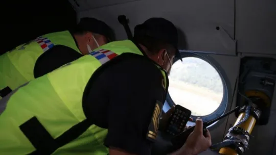 Tatilinin son gününde helikopterli denetim!