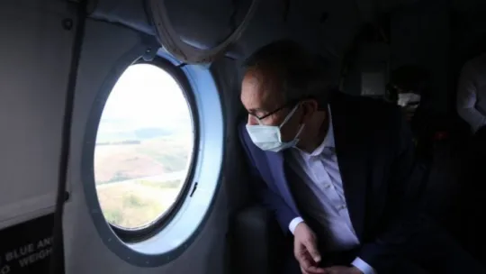 Tatilinin son gününde helikopterli denetim!