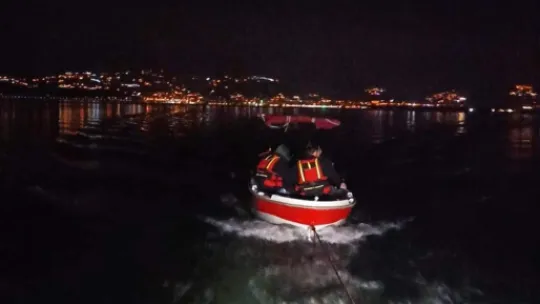 Sapanca Gölü'nde mahsur kaldılar
