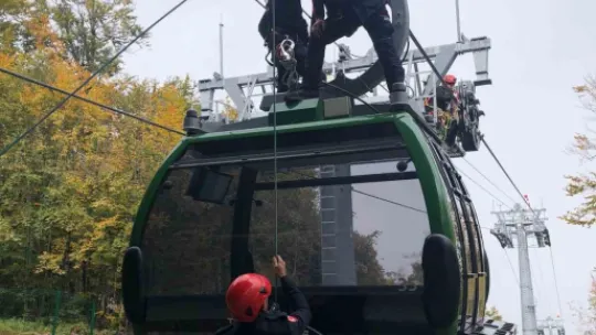Teleferik tatbikatı gerçeği aratmadı