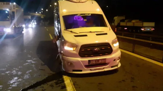 TEM'de 4 araç zincirleme kaza yaptı!