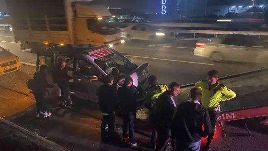 TEM'de 6 araç birbirine girdi