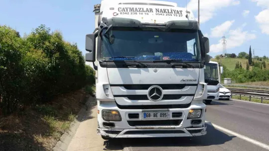 TEM'de korkutan kaza