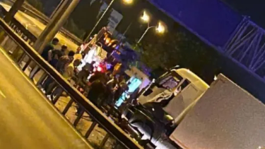 TEM otoyolunda büyük kaza: 4 yaralı