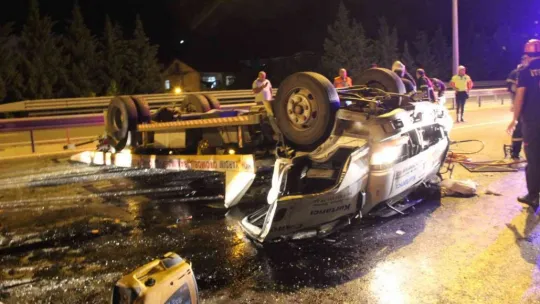 TEM Otoyolunda feci kaza: 1 ölü, 2 yaralı