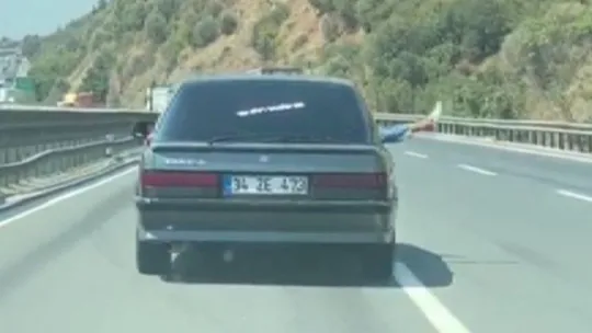 TEM Otoyolunda tehlikeli yolculuk!