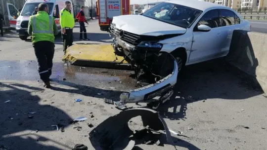 TEM'in ortasında ölümden döndü
