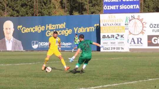Belediye Derincespor'da işler kötü gidiyor: 0 - 1