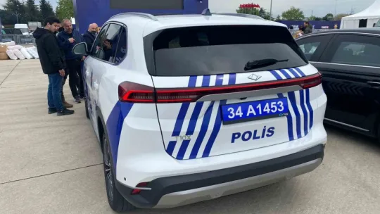 Togg polis arabası olarak ilk kez görüntülendi