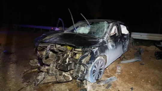Trafik kazasında ölen genç, son yolculuğuna uğurlandı