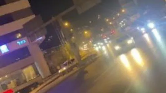 Trafikte tehlikeli paten yolculuğu hüsranla bitti!
