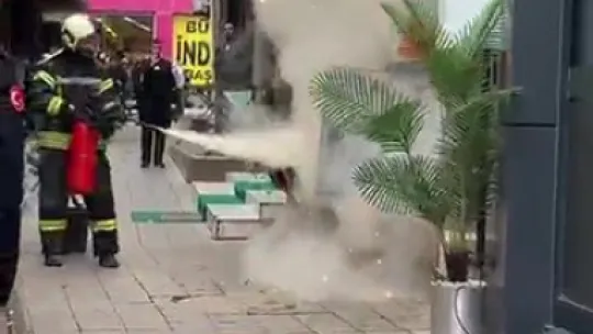 Trafoda çıkan parlama paniğe yol açtı