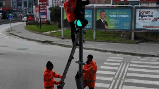 Tramvay hattı kavşaklarında sinyalize çalışması