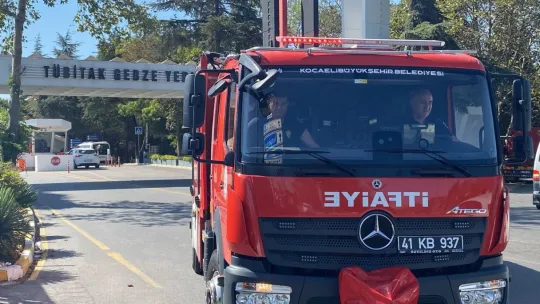 TÜBİTAK'ta yangın