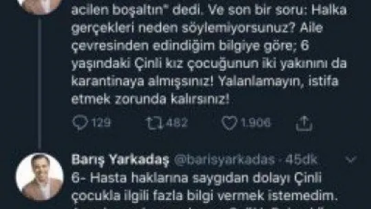 Türkiye'de corona virüsü tanısı!