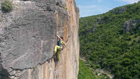 Türkiye'nin en uzun soluklu kaya tırmanışı nefesleri kesti