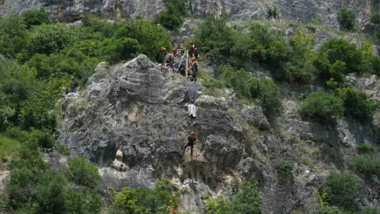Türkiye'nin en uzun soluklu kaya tırmanışı nefesleri kesti