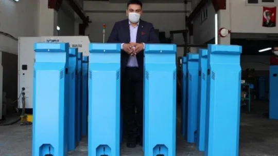 Ülkeler Kocaeli'nin dezenfektan makineleri için sıraya girdi