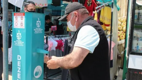 Ülkeler Kocaeli'nin dezenfektan makineleri için sıraya girdi