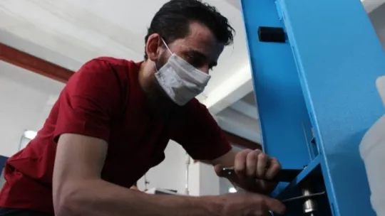 Ülkeler Kocaeli'nin dezenfektan makineleri için sıraya girdi