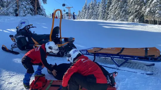 Karda mahsur kaldılar