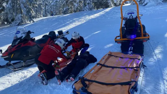 Karda mahsur kaldılar