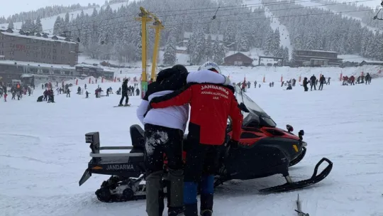 Karda mahsur kaldılar