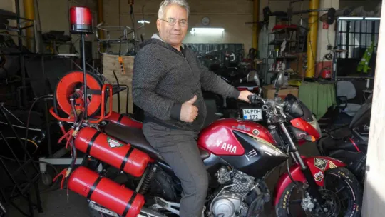 Vatandaşın geliştirdiği bu sistem yangını kıvılcım anında durduracak