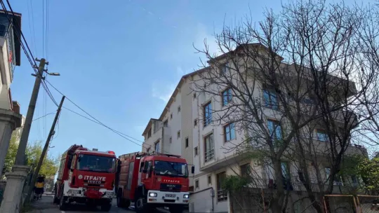 Vatandaşlar yangını meraklı gözlerle izledi