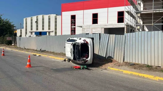 Vince çarparak takla attı