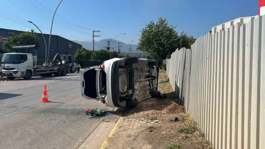 Vince çarparak takla attı