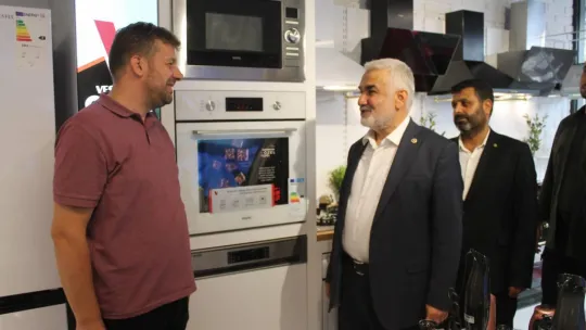 HÜDA PAR Genel Başkanı Yapıcıoğlu, Kocaeli'de esnaf ziyaretinde bulundu
