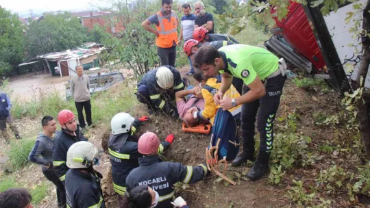 Yağış kazayı beraberinde getirdi!