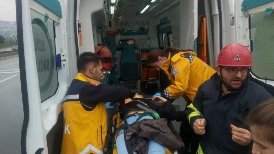 Yağış kazayı beraberinde getirdi