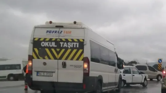Yağış zincirleme kazayı beraberinde getirdi