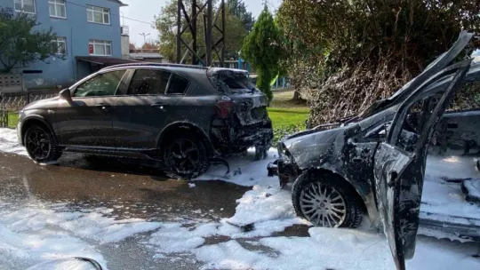 Yakıt aldıktan sonra alev aldı