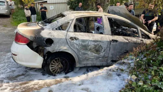 Yakıt aldıktan sonra alev aldı