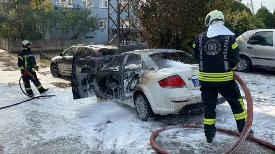 Yakıt aldıktan sonra alev aldı