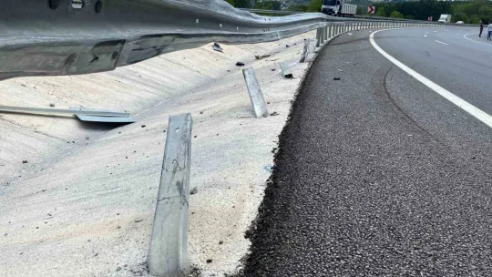 Yaklaşık 50 metre savrulduktan sonra durabildi