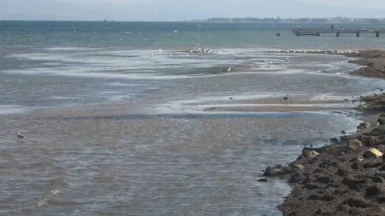 Deniz suyu 5 metre çekildi