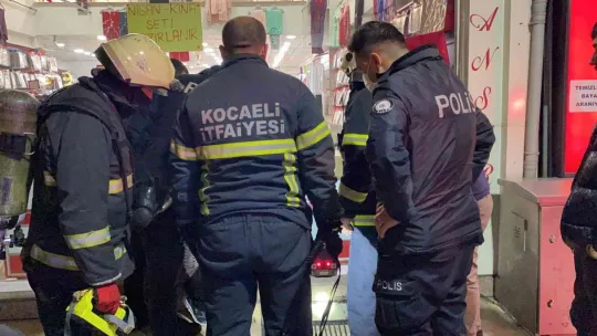 Yangın bankayı açtırdı