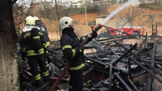 Yangın faciası: Baba ve oğlunun evleri küle döndü