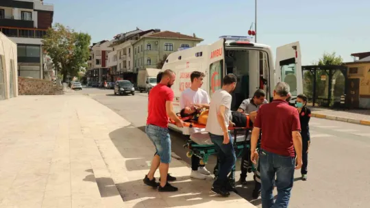 Metrelerce yükseklikteki merdivenlerden yere çakıldılar