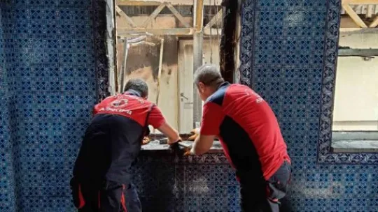 Bahtiyar Cami'nin onarım çalışmaları başladı