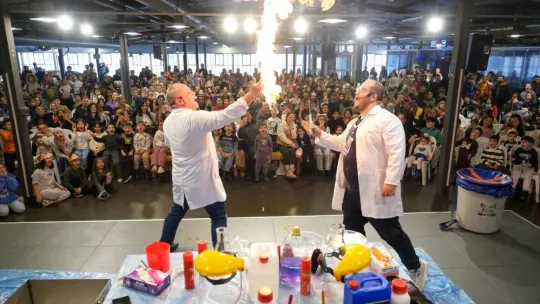 Yarıyıl tatilinde Bilim Merkezi'nde eğlence dorukta