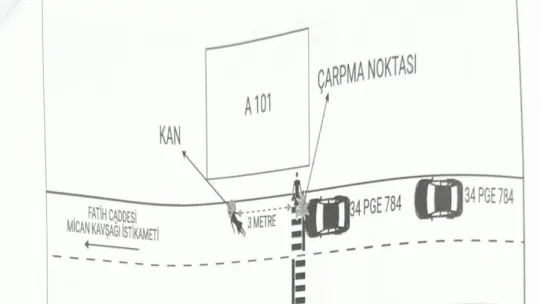 Yaya geçidinde otomobilin çarptığı kadın yaşam mücadelesi veriyor